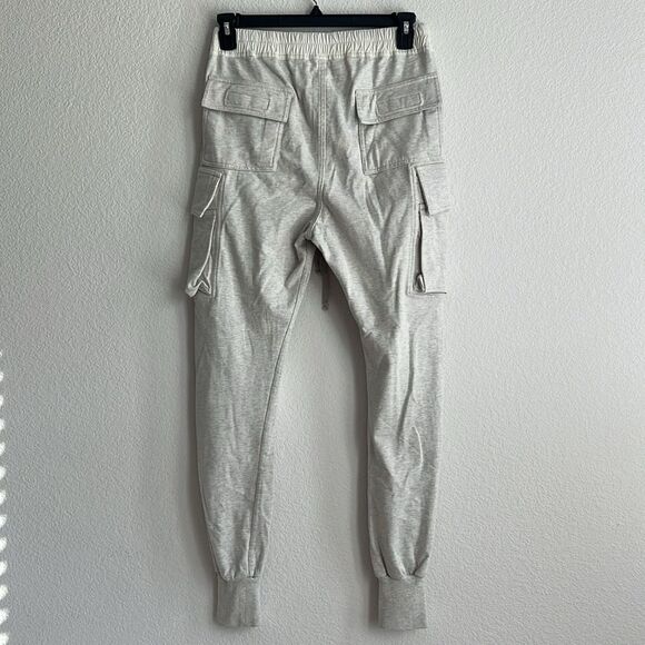 DRKSHDW Rick Owens Drawstring Cargo Jogger Pants, Grey, NWT, Size M - Picture 3 of 9
